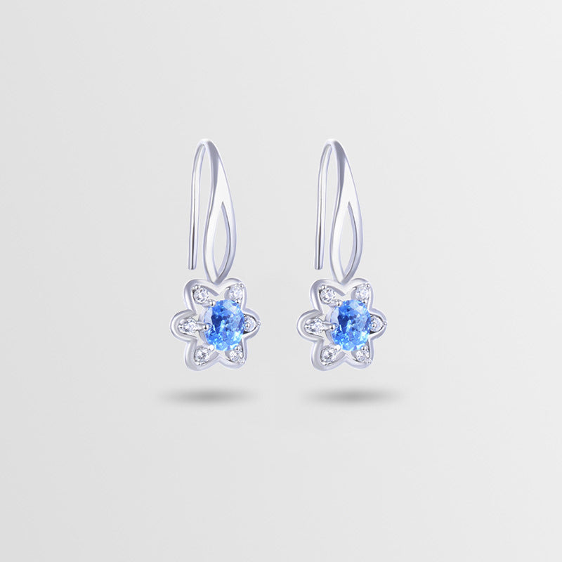 925 Sterling Silver Geometric Drop Earrings - Minimalist Modern Dangle Earrings for Women