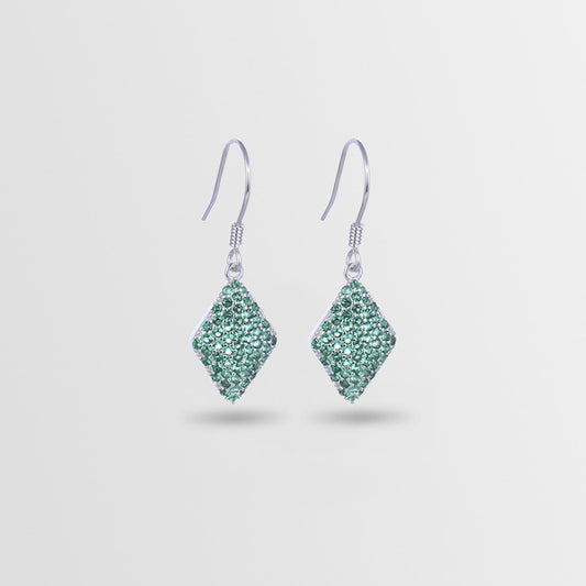 925 Sterling Silver Geometric Drop Earrings - Minimalist Modern Dangle Earrings for Women