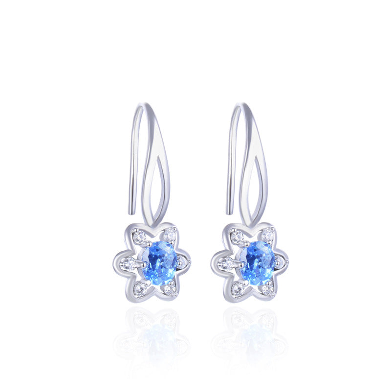 925 Sterling Silver Geometric Drop Earrings - Minimalist Modern Dangle Earrings for Women
