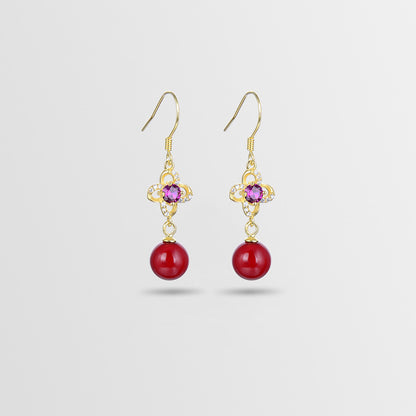925 Sterling Silver Geometric Earrings - Korean Style Minimalist Fashion Jewelry for Women
