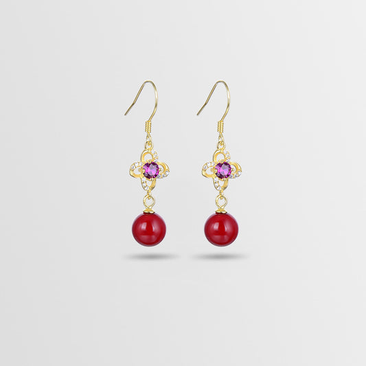925 Sterling Silver Geometric Earrings - Korean Style Minimalist Fashion Jewelry for Women