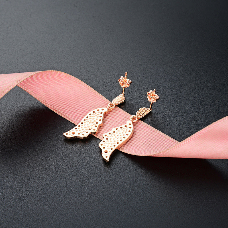 925 Sterling Silver Geometric Stud Earrings - Electroplated Korean Style Minimalist Earrings with Plastic Ear Stoppers