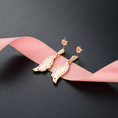 925 Sterling Silver Geometric Stud Earrings - Electroplated Korean Style Minimalist Earrings with Plastic Ear Stoppers