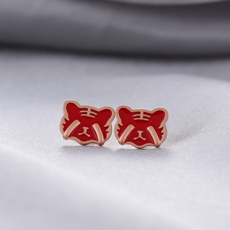 925 Sterling Silver Geometric Stud Earrings - Electroplated Korean Style Minimalist Earrings with Plastic Stoppers