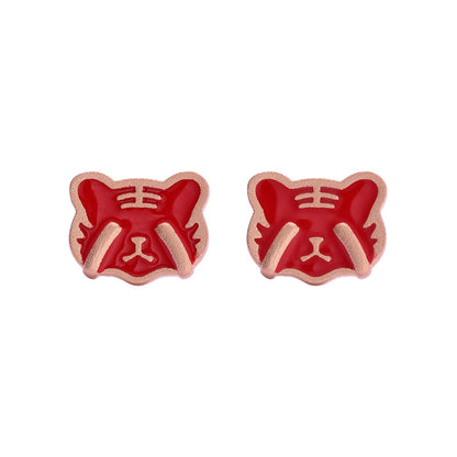 925 Sterling Silver Geometric Stud Earrings - Electroplated Korean Style Minimalist Earrings with Plastic Stoppers