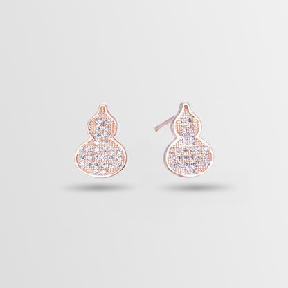 925 Sterling Silver Geometric Stud Earrings - Korean Style Diamond Accent Earrings with Plastic Ear Stoppers