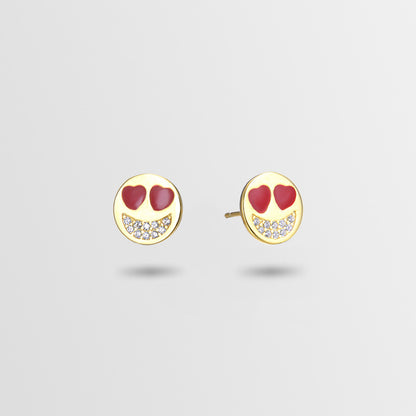 925 Sterling Silver Geometric Stud Earrings - Korean Style Diamond Accent Earrings with Plastic Ear Stoppers