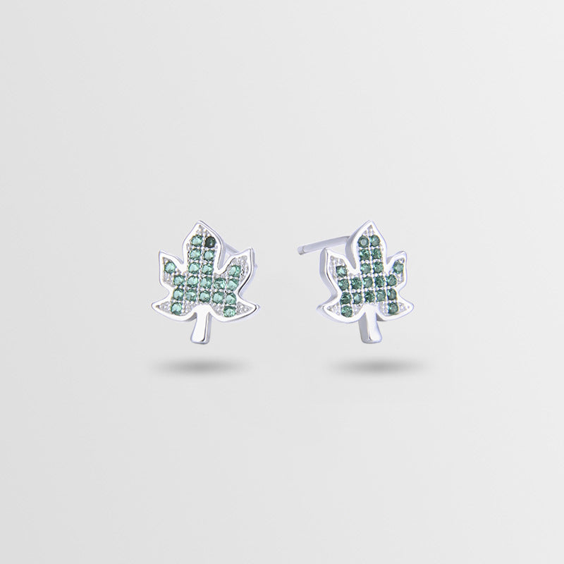 925 Sterling Silver Geometric Stud Earrings - Minimalist Diamond Accent Earrings with Plastic Stoppers