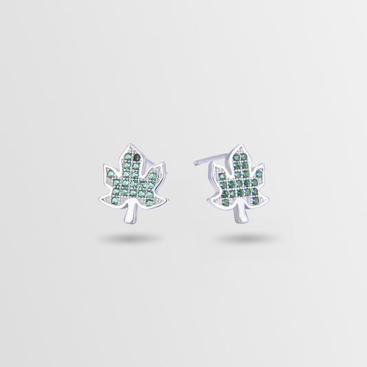 925 Sterling Silver Geometric Stud Earrings - Minimalist Diamond Accent Earrings with Plastic Stoppers