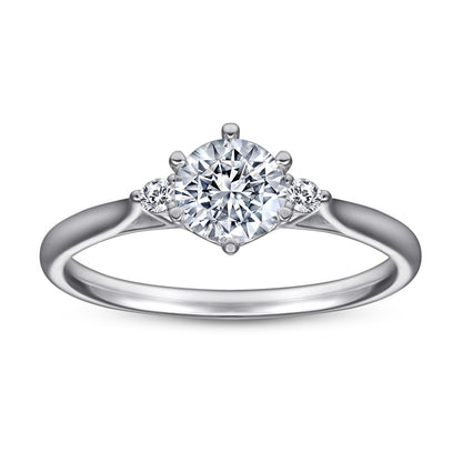 925 Sterling Silver Index Finger Ring - Fashion Stackable Wedding Jewelry with Zircon