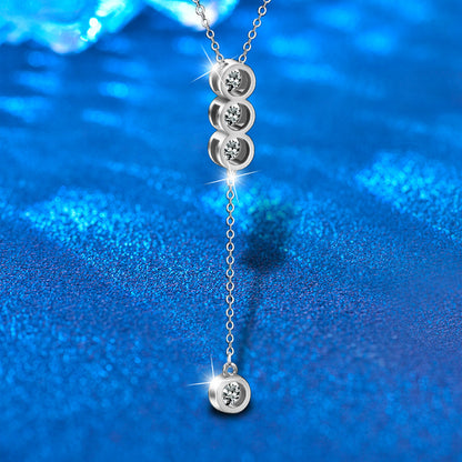 925 Sterling Silver Layered Heart Pendant Necklace Women's Fashion Jewelry Available in Large and Small Sizes