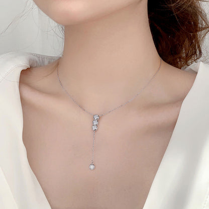925 Sterling Silver Layered Heart Pendant Necklace Women's Fashion Jewelry Available in Large and Small Sizes