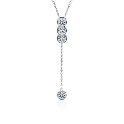 925 Sterling Silver Layered Heart Pendant Necklace Women's Fashion Jewelry Available in Large and Small Sizes