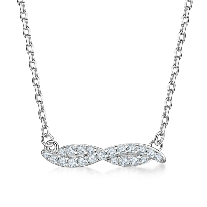 925 Sterling Silver Leaf Pendant Necklace - Nature-Inspired Botanical Jewelry