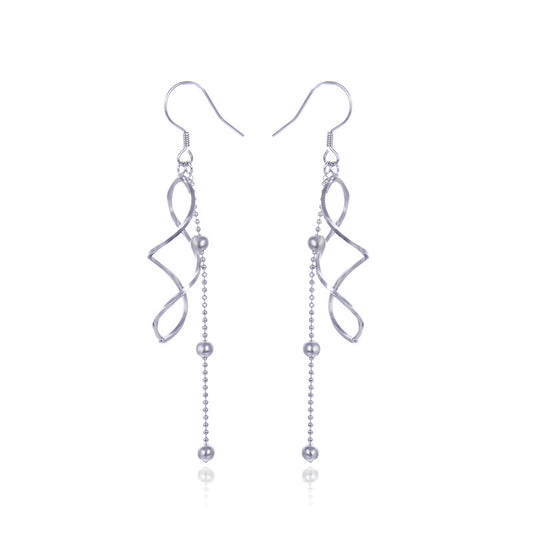 925 Sterling Silver Light Luxury Hook Earrings - 2.5g Minimalist Dangle Earrings for Women