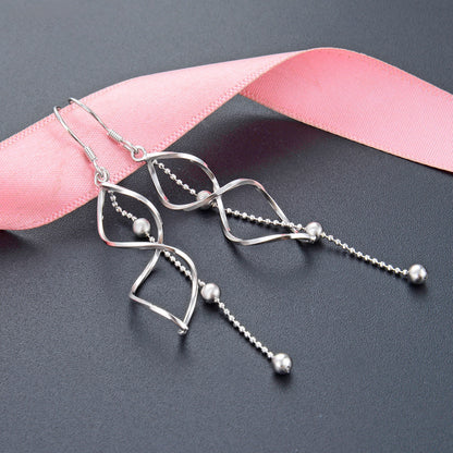925 Sterling Silver Light Luxury Hook Earrings - 2.5g Minimalist Dangle Earrings for Women