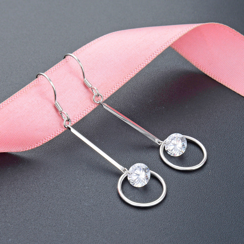 925 Sterling Silver Minimalist Ear Hooks - Sleek Everyday Hoop Earrings for Women