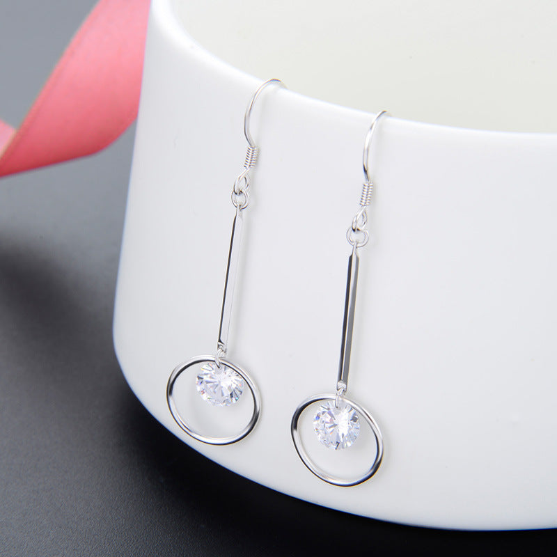 925 Sterling Silver Minimalist Ear Hooks - Sleek Everyday Hoop Earrings for Women