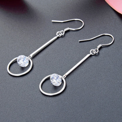 925 Sterling Silver Minimalist Ear Hooks - Sleek Everyday Hoop Earrings for Women