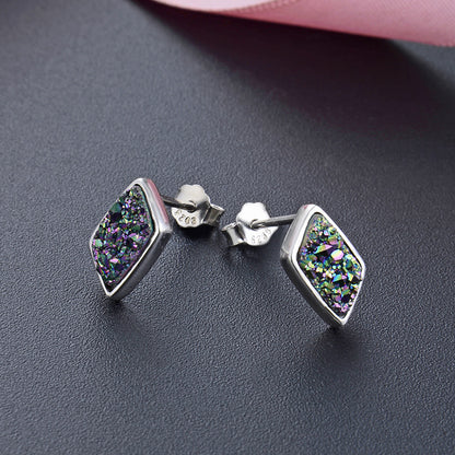 925 Sterling Silver Minimalist Fortune Toad Stud Earrings - 1.2g Polished Chinese Style with Plastic Backs