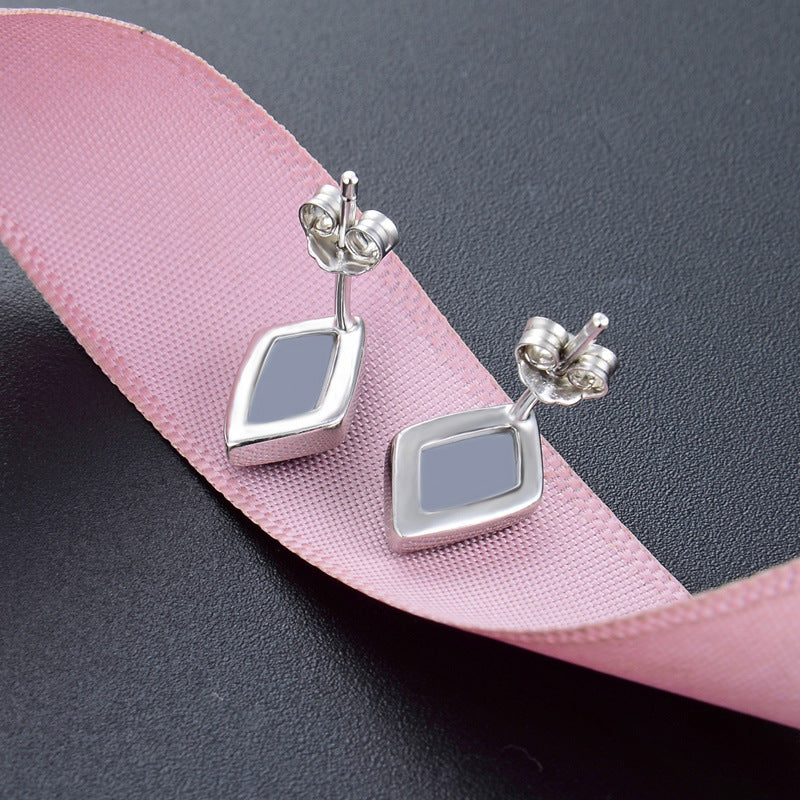 925 Sterling Silver Minimalist Fortune Toad Stud Earrings - 1.2g Polished Chinese Style with Plastic Backs