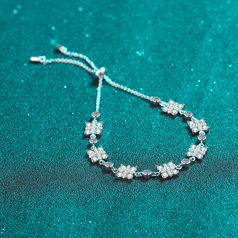 Minimalist Owl Pendant Bracelet in 925 Silver with 2.16ct Moissanite | 5-Layer Rhodium Plating | Cool Style Animal Jewelry