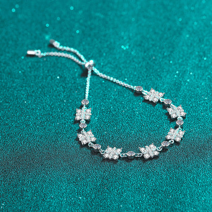 Minimalist Owl Pendant Bracelet in 925 Silver with 2.16ct Moissanite | 5-Layer Rhodium Plating | Cool Style Animal Jewelry