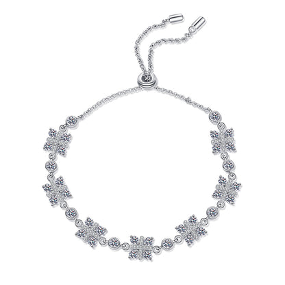Minimalist Owl Pendant Bracelet in 925 Silver with 2.16ct Moissanite | 5-Layer Rhodium Plating | Cool Style Animal Jewelry