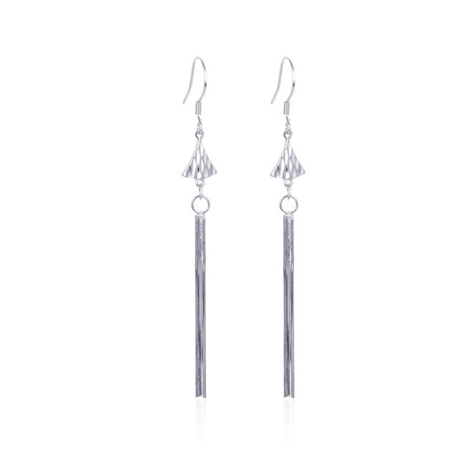 925 Sterling Silver Persimmon Earrings - Korean Style Fruit Design Dangle Earrings from Mantiny Collection