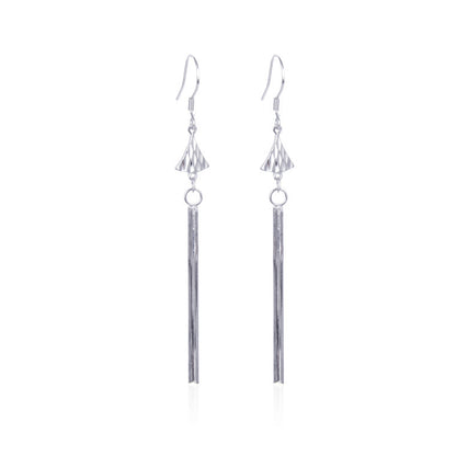 925 Sterling Silver Persimmon Earrings - Korean Style Fruit Design Dangle Earrings from Mantiny Collection