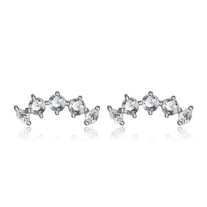 925 Sterling Silver Plated Cactus Stud Earrings - 1.5g Instagrammable Botanical Earrings with Plastic Backs