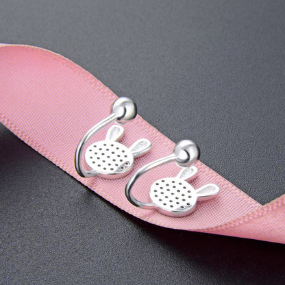 925 Sterling Silver Plated Chinese Style Ear Cuffs - Non-Piercing Clip-On Earrings for Women