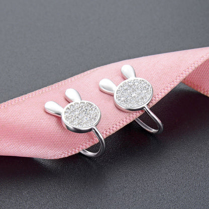 925 Sterling Silver Plated Chinese Style Ear Cuffs - Non-Piercing Clip-On Earrings for Women