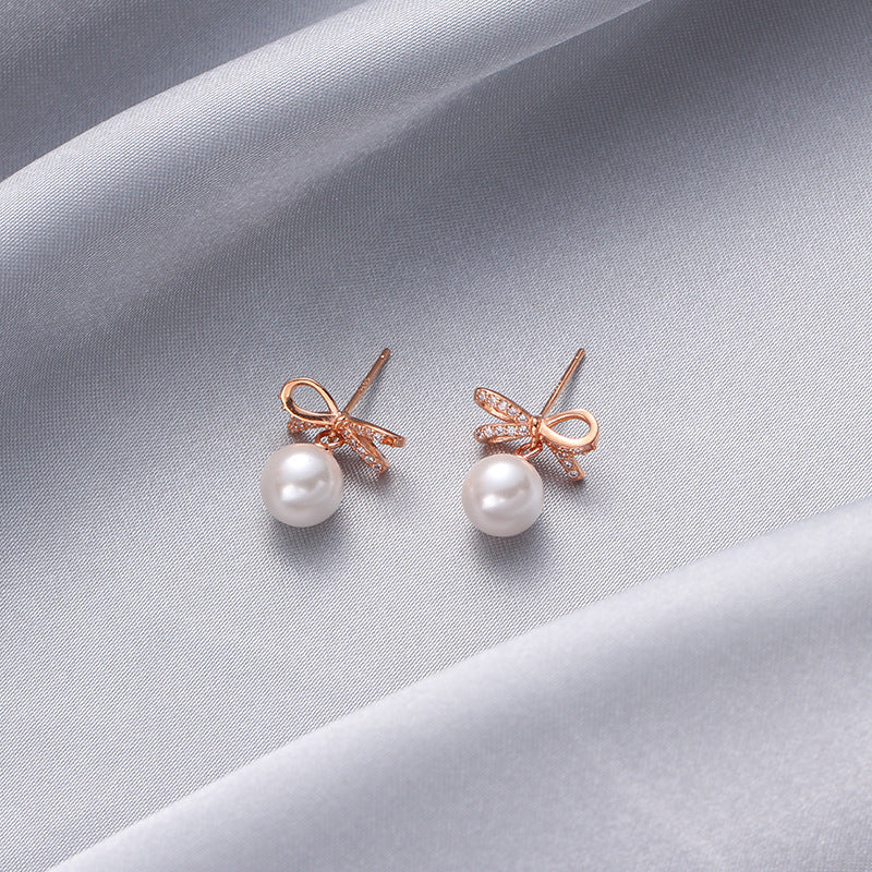 925 Sterling Silver Plated Geometric Stud Earrings - Korean Style Minimalist Earrings