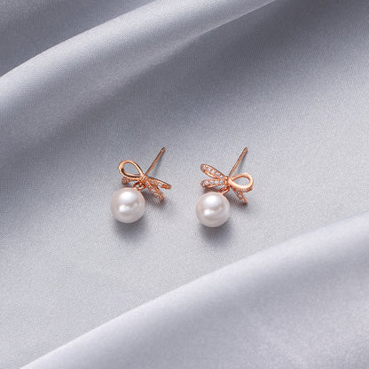 925 Sterling Silver Plated Geometric Stud Earrings - Korean Style Minimalist Earrings