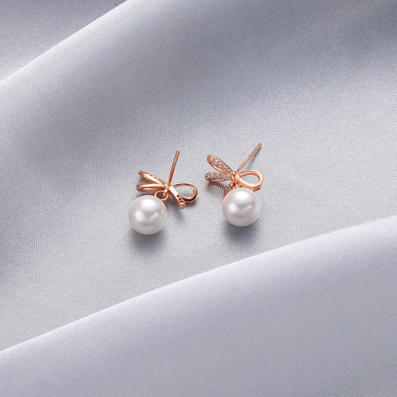 925 Sterling Silver Plated Geometric Stud Earrings - Korean Style Minimalist Earrings