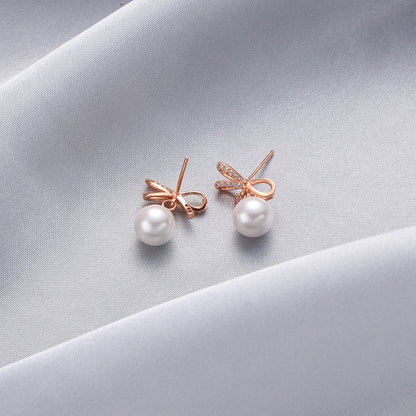 925 Sterling Silver Plated Geometric Stud Earrings - Korean Style Minimalist Earrings