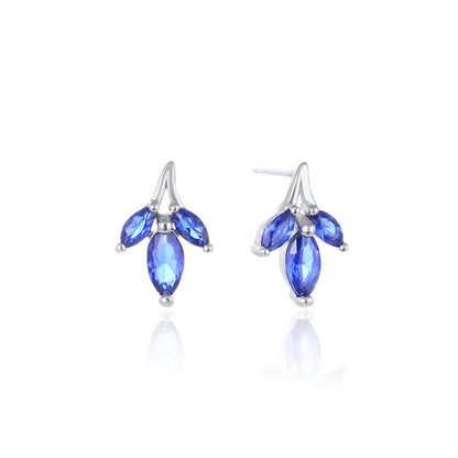 925 Sterling Silver Plated Korean Style Stud Earrings - 1.1g Minimalist Earrings with Plastic Backs