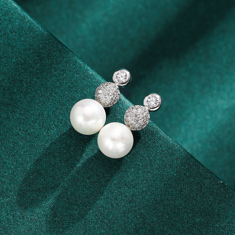925 Sterling Silver Round Stud Earrings - Electroplated Luxury Minimalist Earrings with Silicone Backs
