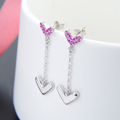 925 Sterling Silver Ruyi Hoop Earrings - 1.7g Light Luxury Chinese Style Earrings with Plastic Backs