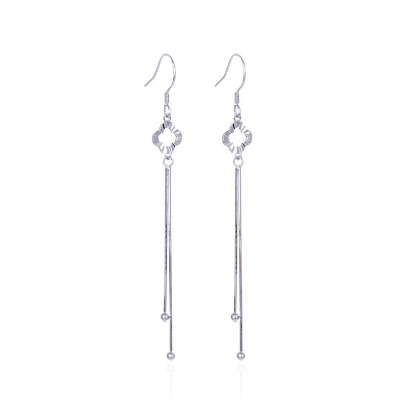 925 Sterling Silver Ruyi Hoop Earrings - 1.8g Minimalist Chinese Style Earrings for Women