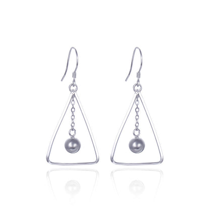 925 Sterling Silver Ruyi Hoop Earrings - 2.8g Light Luxury Chinese Style Earrings for Women