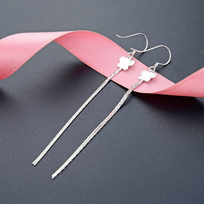 925 Sterling Silver Ruyi Symbol Earrings - 1.5g Minimalist Chinese Style Earrings for Women, Natural & Elegant