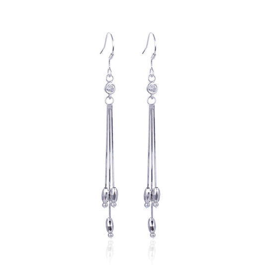 925 Sterling Silver Shell Earrings - 2.6g Ethnic Style Hoop Earrings with Natural Seashell Accents