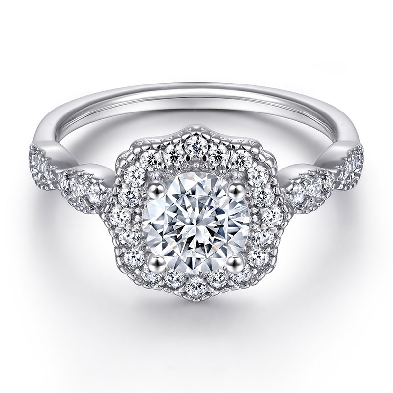 925 Sterling Silver Stackable Zircon Ring Set – Modern Geometric Wedding Jewelry