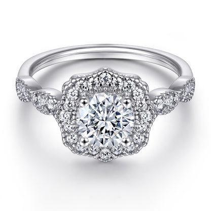 925 Sterling Silver Stackable Zircon Ring Set – Modern Geometric Wedding Jewelry