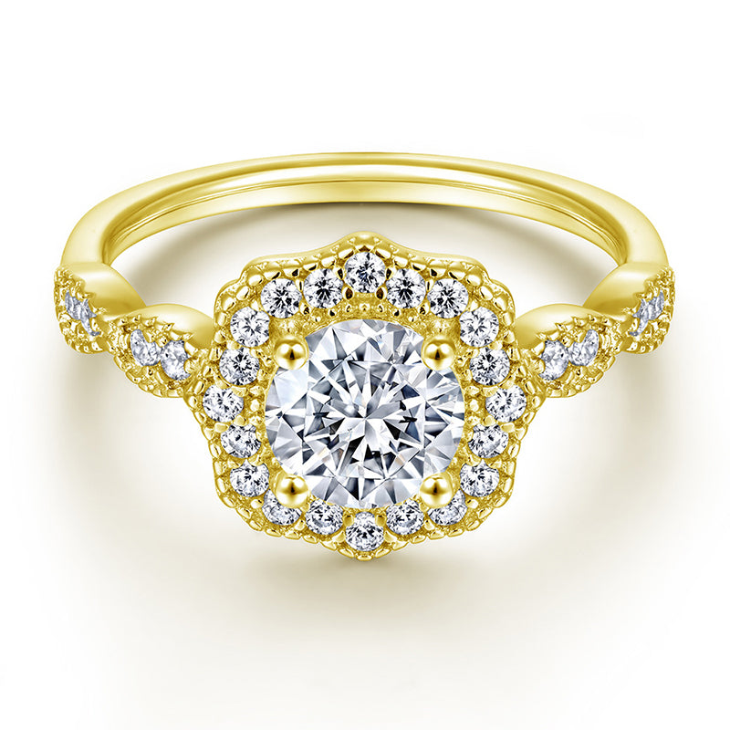 925 Sterling Silver Stackable Zircon Ring Set – Modern Geometric Wedding Jewelry