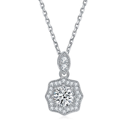 925 Sterling Silver Star Pendant Necklace - Personalized Birthstone Jewelry