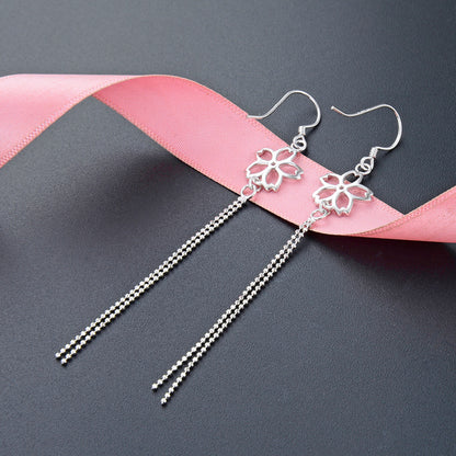 925 Sterling Silver Hexagon Hook Earrings - 2.8g Sweet Geometric Earrings for Women