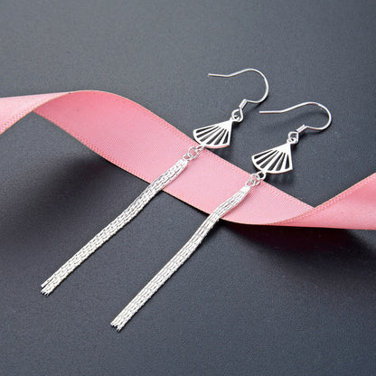 925 Sterling Silver Tulip Hoop Earrings - 2.3g Minimalist Floral Earrings for Women